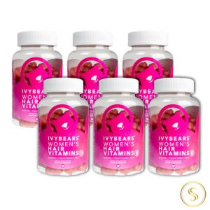 IvyBears vitaminas para o cabelo (6 Meses)