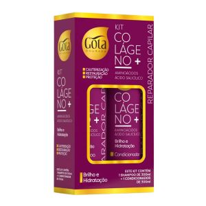Kit Gota Dourada Colágeno+ Shampoo e Condicionador